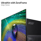 acer SB272U Ebiip 27" WQHD 2560x1440 IPS Zero-Frame Gaming Office Monitor | AMD FreeSync Technology | Ultrathin Stylish Design | 100Hz | 1ms VRB | Low Blue Light | Display Port & 2 x HDMI 2.0 Ports