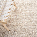 SAFAVIEH Hudson Shag Collection Area Rug - 9' x 12', Ivory & Beige, Modern Abstract Design, Non-Shedding & Easy Care, 2-inch Thick Ideal for High Traffic Areas in Living Room, Bedroom (SGH295C)