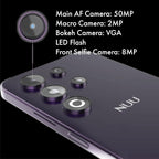NUU N30 Cell Phone Unlocked for T-Mobile, Mint, Metro, Qlink, Tello 6GB/128GB, Teen Phone, Dual SIM 4G, Octa-Core 6.7" 90Hz HD+, Any Parental APP, Unlocked Android Phones, Purple, 1 Year US Warranty