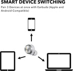 Technics Reference Class Hi-Fi Wireless Earbuds  Dolby Atmos with Head Tracking  Adaptive Noise Cancelling  3 Device Multipoint  10-hr Battery  Wireless Charging  Improved Fit - EAH-AZ100-S (Silver)