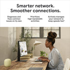 Google Nest WiFi Pro - Wi-Fi 6E - Reliable Home Wi-Fi System with Fast Speed and Whole Home Coverage - Mesh Router - Non-Retail Packaging - 3 Pack - Snow