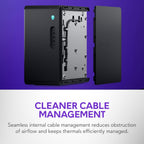 Alienware Aurora Gaming Desktop ACT1250 - Intel Core Ultra 7 265F  32GB DDR5 RAM  1TB SSD  NVIDIA GeForce RTX 5070  1000W Platinum Rated PSU  Windows 11 Home  Clear Panel - Black