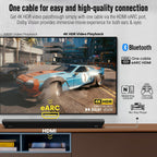OXS S5 Sound bar for TV with HDMI eARC  Dolby Atmos 3.1.2 Built-in Subwoofer  Center Speaker  Bluetooth & Multi Wired Connection  5 EQ  4K HDR Passthrough  230W  Home Theater Audio Wall Mounted