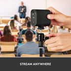 Logitech for Creators Mevo Start  Wireless Live Streaming Camera  1080p HD Video Quality  Intelligent App Control  Stream via LTE or Wi-Fi - Black
