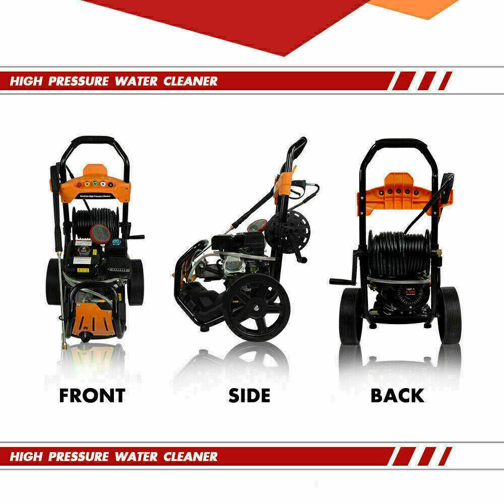 Pressure Washer Max 4800PSI 6.5HP Gas with Power Spray Gun 4-Stroke 5 Nozzles
