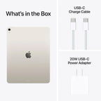 2025 Apple iPad Air with Apple M3 Chip (13-inch  Wi-Fi + Cellular  256GB) - Starlight (Renewed Premium)