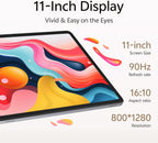 Android 16 Tablet with Keyboard, 11 Inch Tablet with Octa-Core & Gemini AI, 20GB RAM+128GB ROM (1TB Expandable), 13MP+8MP Dual Camera, 8800mAh, Wi-Fi 6, Widevine L1, 2-in-1 with Mouse & Stylus (Gray)