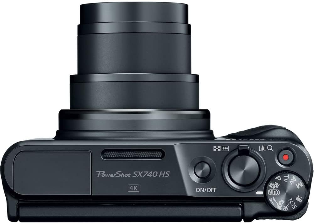 Canon PowerShot SX740 HS Digital Camera | 20.3MP CMOS Sensor  40x Optical Zoom  4K UHD Video  Wi-Fi & Bluetooth | Compact Point-and-Shoot Camera with Bag and 64GB Card