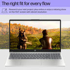 HP 15.6 inch Laptop  HD Touchscreen Display  AMD Ryzen 3 7320U  8 GB RAM  128 GB SSD  AMD Radeon Graphics  Windows 11 Home in S Mode  Natural Silver  15- fc0099nr