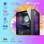 STGAubron Gaming PC Desktop Computer  Intel Core i5 up to 3.7GHz  GeForce RTX 2060 6G  16G RAM  512G SSD  WiFi 6  BT 5.0  RGB Fan x2  Windows 11 Home