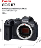 Canon EOS R7 Mirrorless Camera (Body Only)  Hybrid Camera  32.5 Megapixel (APS-C) CMOS Sensor  4K Video  for Sports  Action  Content Creators  Vlogging Camera  Black