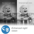 VTech RM7764-2HD Smart WiFi Baby Monitor with 2 Cameras  1080p HD Video  360° Pan & Tilt  10x Zoom  7" HD Parent Unit  Night Vision  Soothing Sounds  2-Way Talk  Temperature & Motion Detection