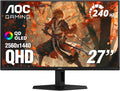 AOC Q27GAZD 27" QD OLED Gaming Monitor  QHD 2560 x 1440  240Hz 0.03ms  HDMI 2.0 x1  Display Port x1  G-Sync Compatible  Console Gaming Ready  3-Year Zero-Bright-Dot