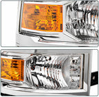 TUSDAR Headlights Assembly Fits For 2014 2015 Chevy Silverado 1500 Pickup Truck [Halogen Factory OE Style] Headlamp Replacement Pair Front Lamps LH+RH Driver & Passenger Side