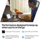 HP OmniBook 5 14 inch Next Gen AI PC  OLED Display  Snapdragon X Plus X1P-42-100  16 GB RAM  1 TB SSD  Qualcomm Adreno GPU  Windows 11 Home  Glacier Silver  14-he0099nr