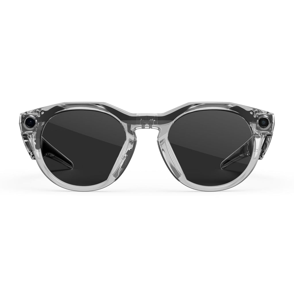 Oakley Meta HSTN  Clear | Smart AI Glasses for Men  Women — Performance for Sports  Athletes — Camera  Audio  Video — 8 Hour Battery — 3K HD Resolution — Clear to Grey Transitions® Lenses