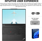 Lenovo ThinkPad E16 Business Laptop  16" FHD+ Anti-Glare Touchscreen  AMD Ryzen 5 7535U  32GB DDR5  1TB SSD  Wi-Fi 6E  Fingerprint  Backlit  Webcam  Windows 11 Pro  Bundle with 7-in-1 USB-C Hub