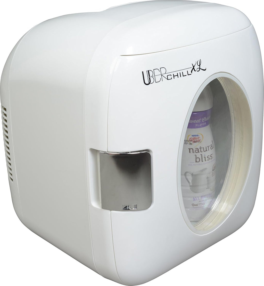 Uber Appliance UB-XL1 Uber Chill 12 Can Retro Personal Mini Fridge (White)
