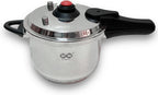 XINFU Heavy Duty 304 Stainless Steel Pressure Cooker 8.5 Quart, Serves 6-8, Standard and Fast Modes, Multi-Safety, Even-Heat Patented Base, Compatible with Gas, Electric, Ceramic and Induction Stoves