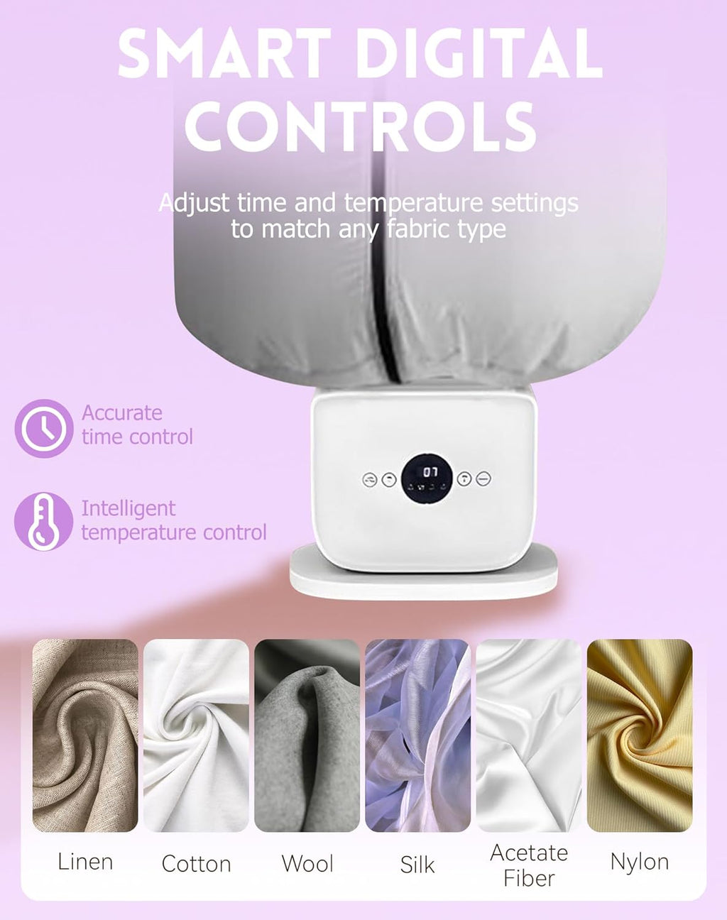 Automatic Steam Iron - 2026 Upgraded Touched Hands-Free Automatic Ironing Machine 3.0, 2-in-1 Hands-Free Steam & Hot Air Dryer, 8 Minutes Quick Ironed Dry for Shirts, Pants, Jackets & Shoes