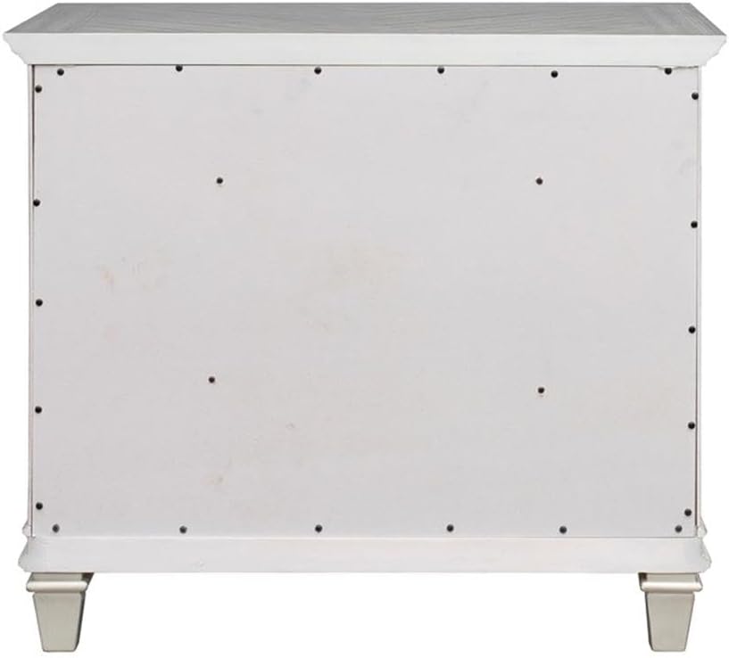 Ashford & Sons Wood Lateral File Cabinet, 31" H x 36" W x 21" D, White Finish, Locking Legal/Letter File Drawers, Ball Bearing Glides, Durable Fully Assembled Office Storage Solution