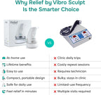 Vibro Sculpt Relief Bundle – Handheld Massager for Muscle & Joint Comfort with Relief Gel & Capsules, At-Home Massage Device for Full-Body Relaxation & Daily Wellness Support
