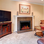 36" Electric Fireplace Insert,Recessed Electric Stove Heater,Touch Screen,Remote Control,750W-1500W with Timer & Colorful Flame Option (36" X 27")
