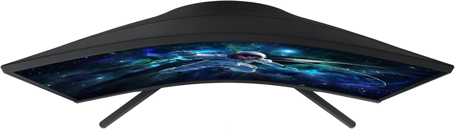SAMSUNG 32" Odyssey G55C Series QHD 1000R Curved Gaming Monitor  1ms(MPRT)  HDR10  165Hz  AMD Radeon FreeSync  Eye Care  Glare Free  Sharp Resolution LS32CG550ENXZA