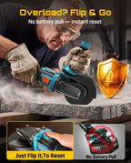 SEESII Flathead Brushless Angle Grinder, 21V Cordless Variable Speed Grinder Kit 5.0Ah Battery+Charger, 4-1/2 to 5" Cut Off Tool, 6-Speed, 20ms Brake+Drop Protection for Metal Cutting, Auto Body, DIY