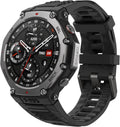Amazfit T-Rex 3 Rugged/Military Smart Watch 48mm  GPS (with Privacy)  Offline Maps  Long Battery Life 328 Feet Water-Resistant  170 Fitness/Sport Modes  AI  Voice Control  for Android or iPhone  Black