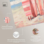 Art Remedy Modern Coastal Print Canvas, 20" x 30", Gallery Wrapped, Pink Surfboards