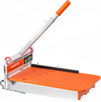 NAACOO Heavy Duty Laminate/Vinyl Floor Cutter, 13” Vinyl Plank Cutter with Wheel – Just 1 Step Meet Angle&Length Cutting, Flooring Tools - Cuts Laminate Floor, Engineer Wood, LVP/T, VCT, SPC, WPC