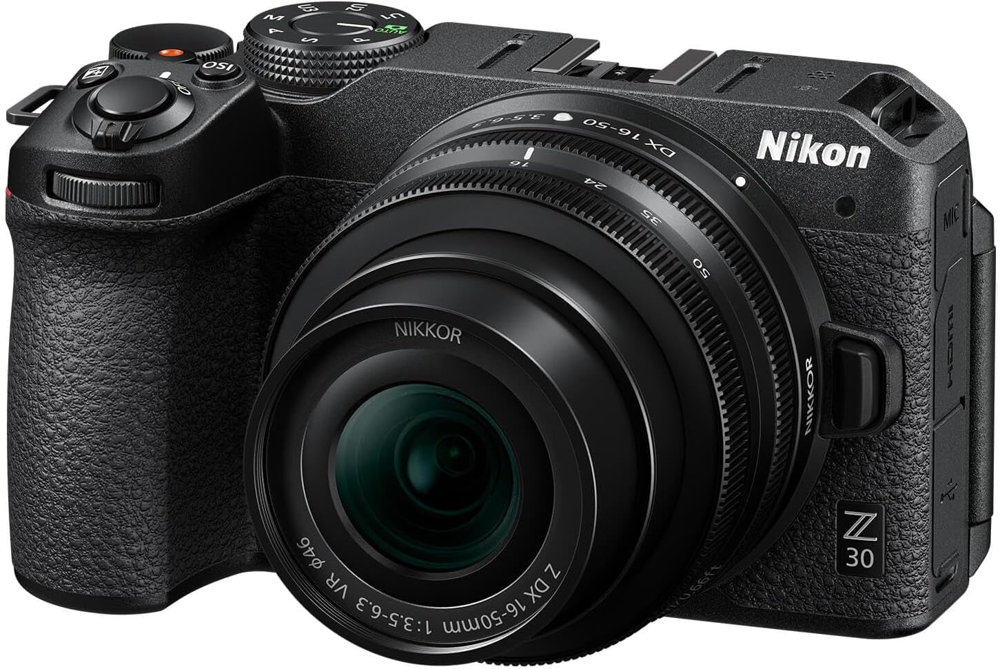 Nikon Z 30 with Wide-Angle Zoom Lens | Our most compact  lightweight mirrorless stills/video camera with 16-50mm zoom lens | Nikon USA Model
