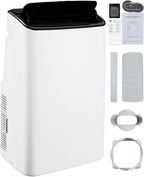 14,000 BTU Portable Air Conditioner Cools Up to 750 Sq.Ft, 3-IN-1 Quiet Portable AC Unit with Remote Control & Installation Kits for Large Room, Smart/Sleep Mode, Auto Swing, 24H Timer