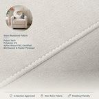 Nurture& The Glider Premium Power Recliner Nursery Glider Chair with Adjustable Head Support | Designed with a Thoughtful Combination of Function and Comfort | Built-in USB Charger (Ivory)