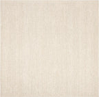 SAFAVIEH Natura Collection Area Rug - 12' Square, Ivory, Handmade Wool Blend, Textured Design, Ideal for Living Room, Bedroom, Dining Space (NAT620A)