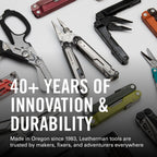 LEATHERMAN, Rebar Multitool with Premium Replaceable Wire Cutters and Saw, Coyote Tan