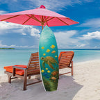 JennyGems Outdoor Decorative Surfboard Wall Art - Sea Turtle Decor Ocean-Themed, Beach House Sign, Weather Resistant PVC 3 Foot