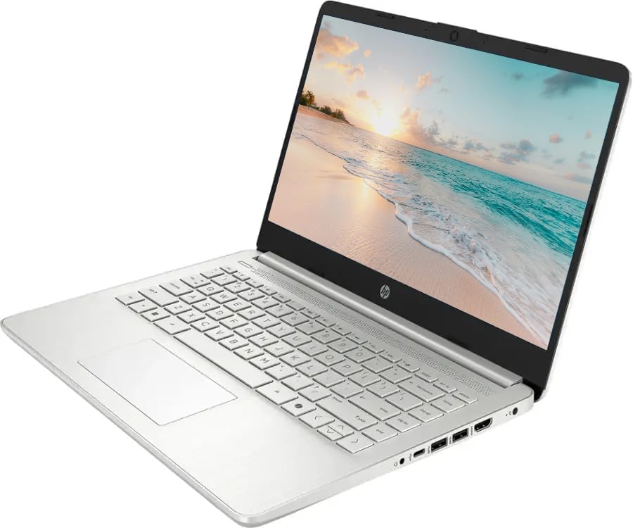 HP 14" LED Business Laptop Computer  16GB RAM 640GB Storage (128GB UFS + 512GB SD Card)  Intel Quad-Core N150 Processor  Windows 11 S & 1-Year Microsoft Office 365 Included  PLUSERA Earphones  Silver