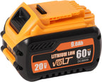 9Ah DCB609 Battery Replacement for Dewalt Flexvolt 20V/60V Max Lithium Ion Batteries