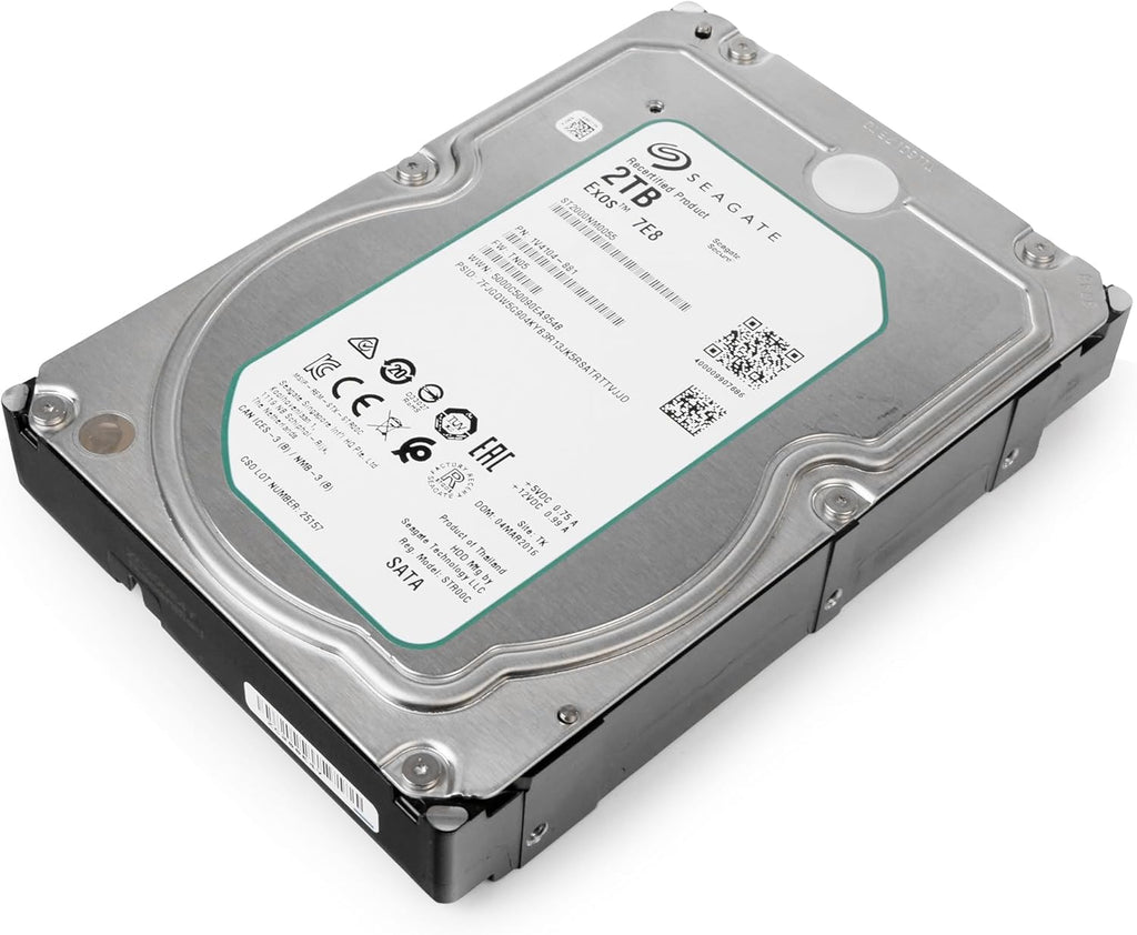 Seagate ST2000NM0055 Enterprise Capacity 3.5'' HDD 2TB 7200 RPM 512n SATA 6Gb/s 128MB Cache Internal Hard Drive (Renewed)