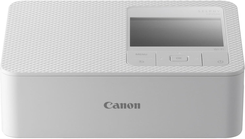 Canon Selphy CP1500 Wireless Compact Photo Printer (White) Bundle with KP-108IN Color Ink Paper Set (108 Sheets of 4x6 Paper + 3 Ink Cartridges) + Memory Card Holder + More