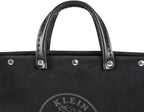 Klein Tools 510218SPBLK Tool Bag, Large 18-Inch Deluxe Canvas Tool Bag and Organizer with 13 Pockets and Shoulder Strap, Black