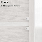 IRONCK Industrial Bookshelves and Bookcases with Doors Set of 2 Floor Standing 6 Shelf Display Storage Shelves 70 in Tall Bookcase for Home Office, Living Room