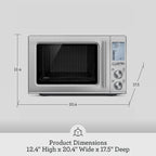 Breville BMO850BSS Smooth Wave Countertop Microwave Oven, Brushed Stainless Steel