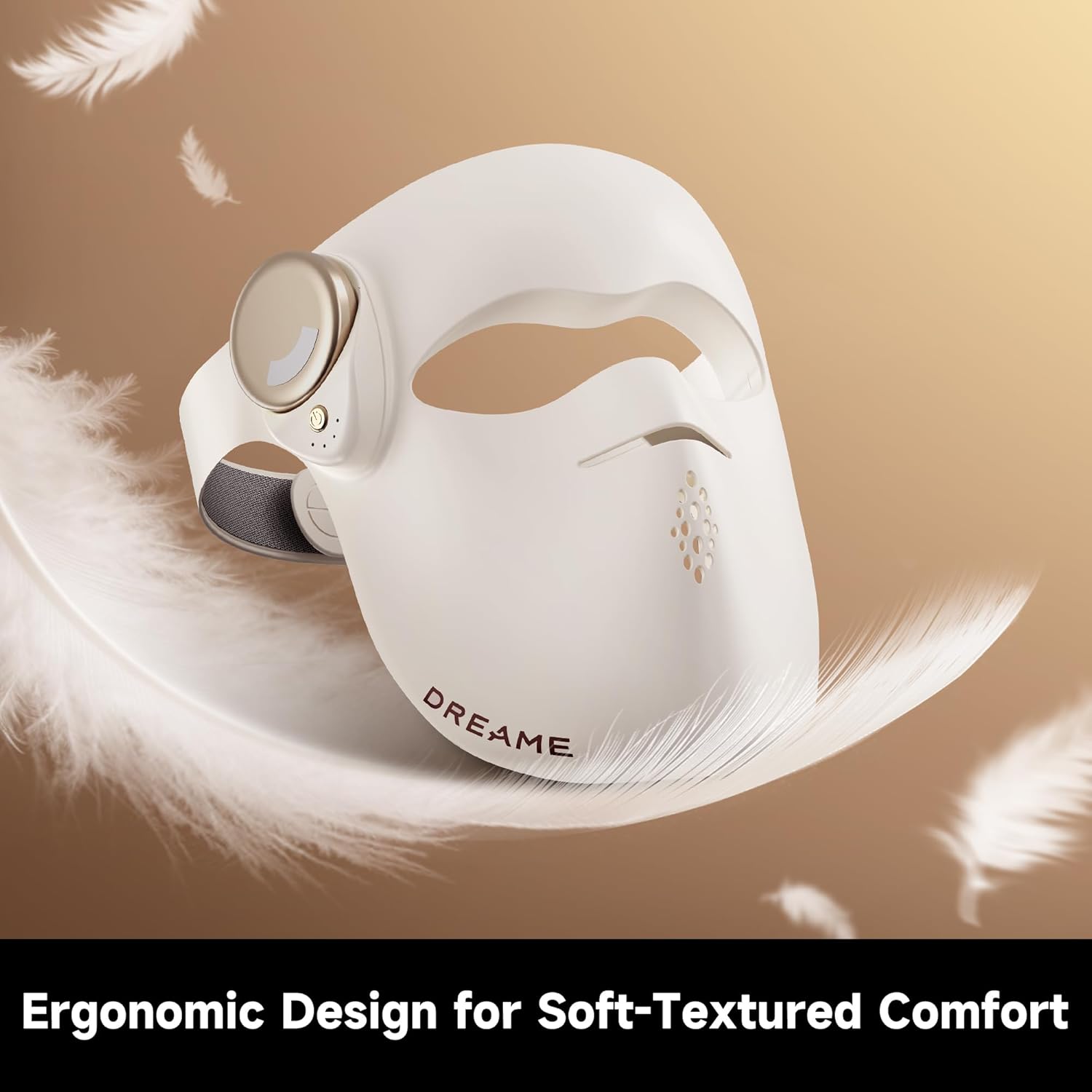 DREAME Chrona Photon Anti-Aging Skincare Mask | 4+1 Synergistic Lights |10min Session | 3D Ergonomic Fit | Hands-Free Use | Lightweight | Portability | Firming Skin | Clinically Proven