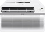LG 8,000 Window Air Conditioner, 115V, 350 Sq.Ft. (14' x 25' Room Size), Quiet Operation, Electronic Control with Remote, 3 Cooling & Fan Speeds, Auto Restart, 8000 BTU, White