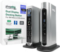 Plugable 16-in-1 Thunderbolt 4 Dock – Dual 4K Monitors for M4/M5 MacBook Air/Pro  100W Charging  2X HDMI  2X DisplayPort  2.5G Ethernet  7X USB  MicroSD/SD Card Reader  Windows & USB4 Compatible