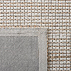 SAFAVIEH Natural Fiber Collection Area Rug - 9' x 12', Natural & Ivory, Handmade Farmhouse Jute & Wool, Ideal for High Traffic Areas in Living Room, Bedroom (NFB553A)