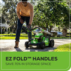 Greenworks 80V 21" Self-Propelled Cordless Lawn Mower – Brushless Motor  LED Lights  4.0Ah Battery & Rapid Charger (75+ Compatible Tools)